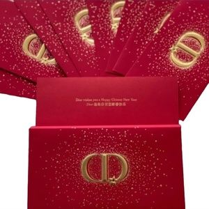 DIOR Lucky Money Envelopes Red Lunar New Year set of 8 NEW Sealed